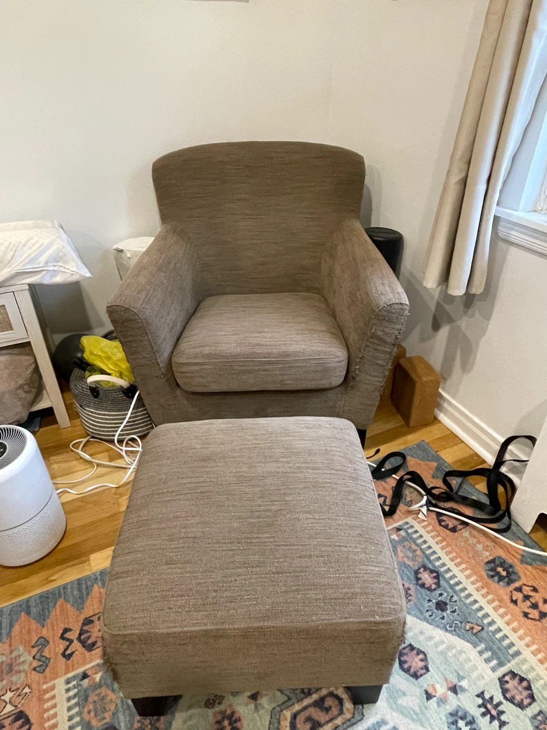 IKEA chair & ottoman