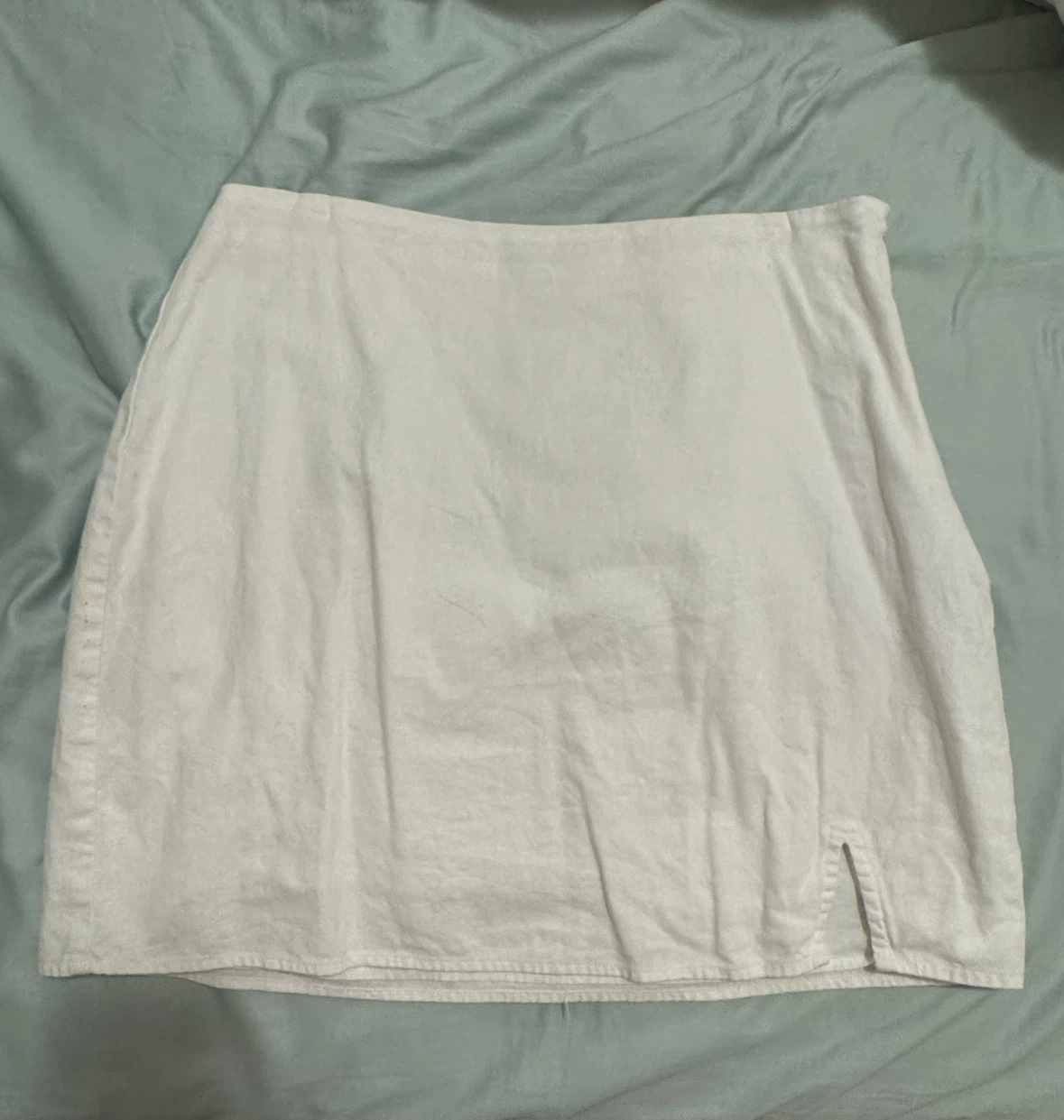 Abercrombie & Fitch White Linen Skirt - M
