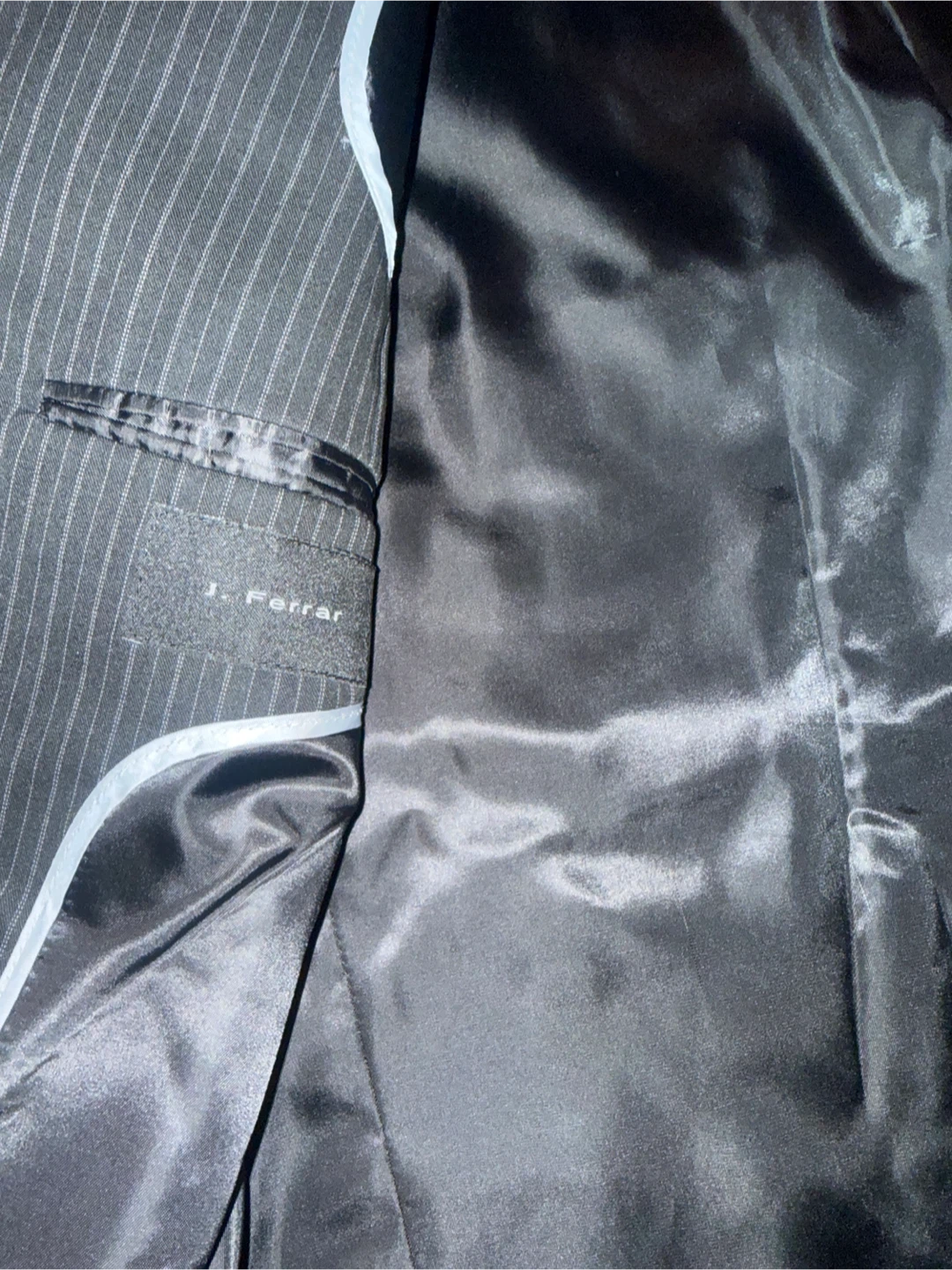 J. Ferrar Pinstripe Suit Jacket Medium - photo 3