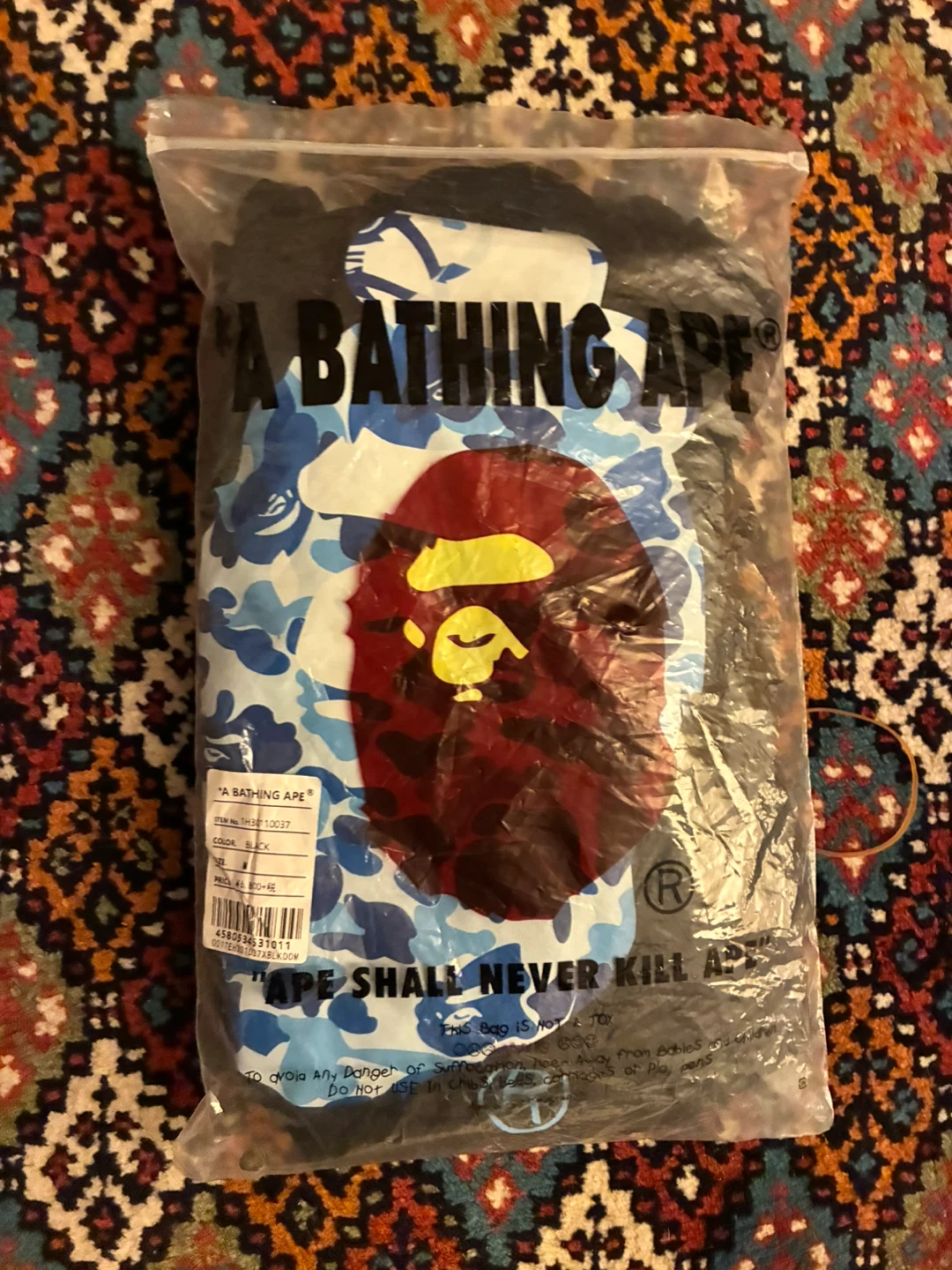 A Bathing Ape Bape Black T-Shirt - photo 4