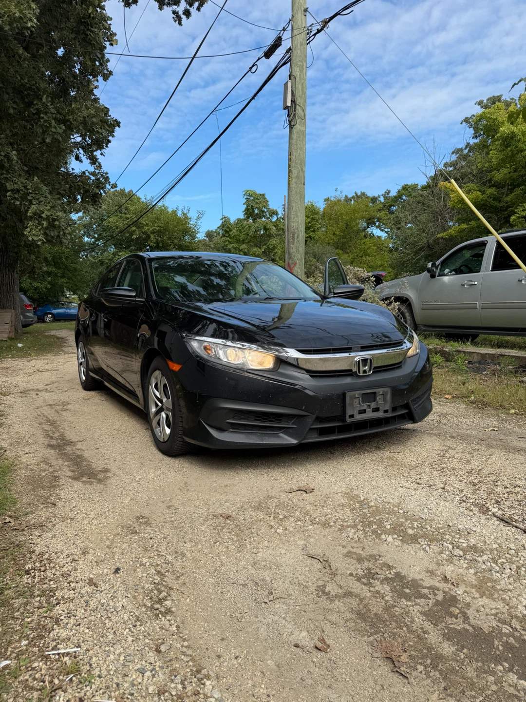 2017 Black Honda Civic Sedan
