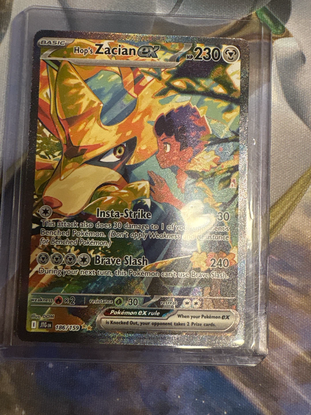 Hop's Zacian ex Pokémon Card