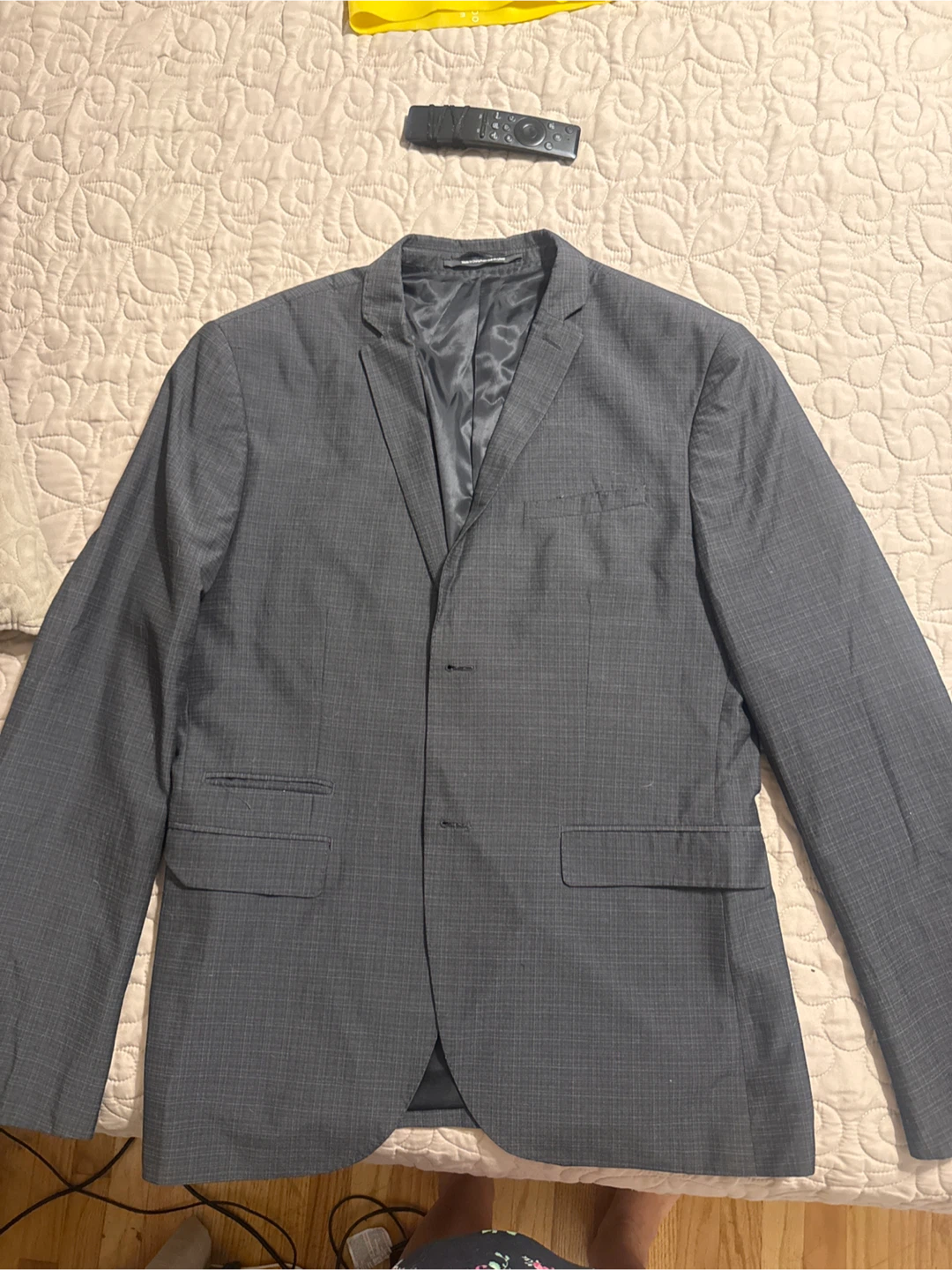 H&M Slim Fit Gray Suit Set