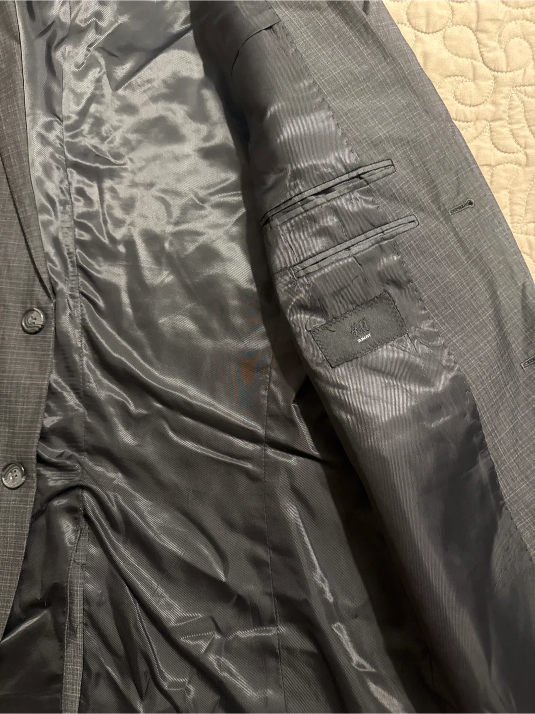 H&M Slim Fit Gray Suit Set - photo 2
