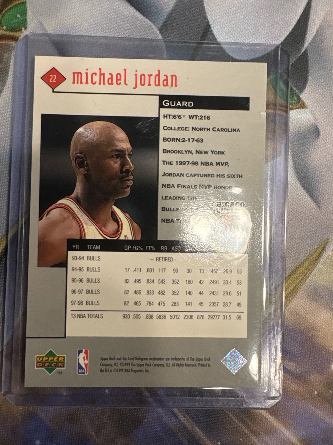 Michael Jordan Upper Deck Black Diamond Basketball Card - photo 2