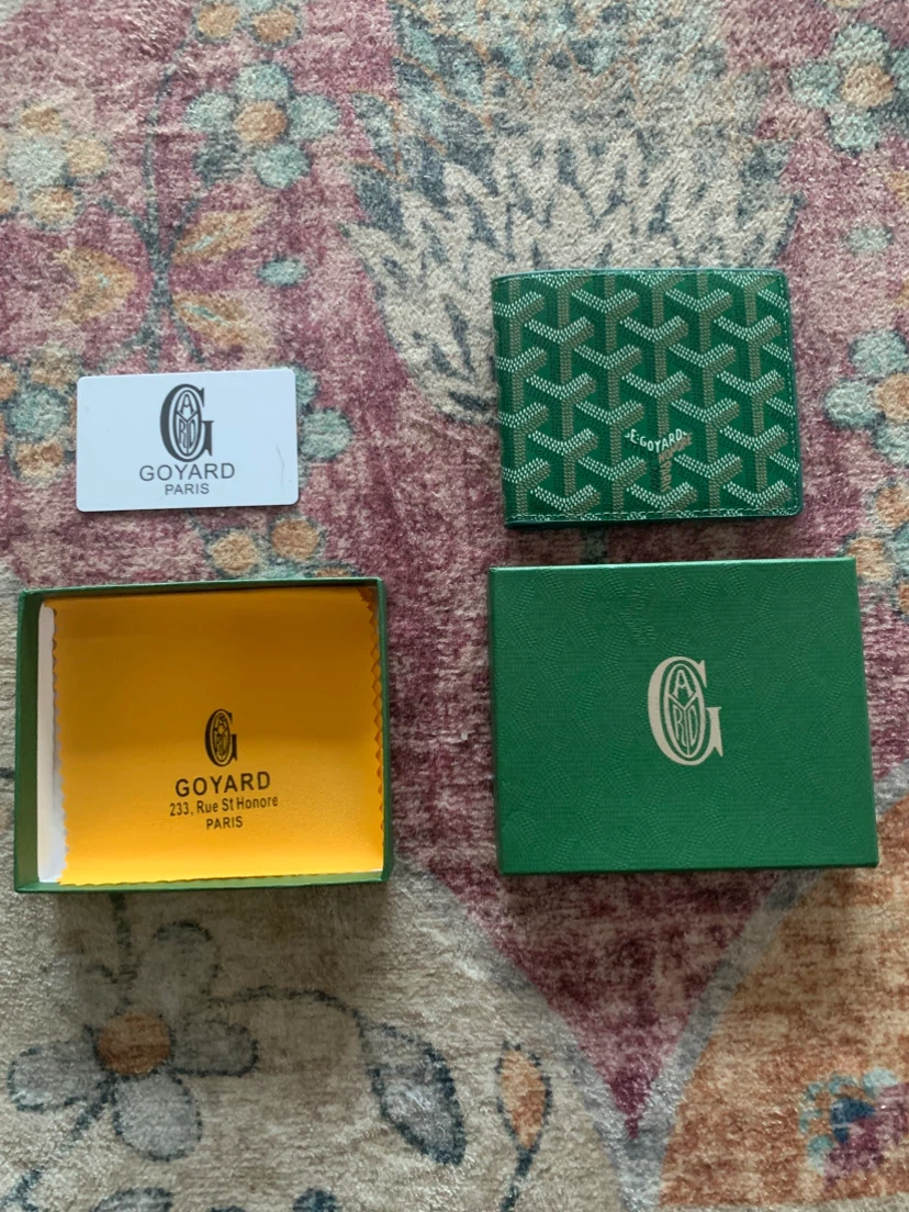 Green Goyard Wallet