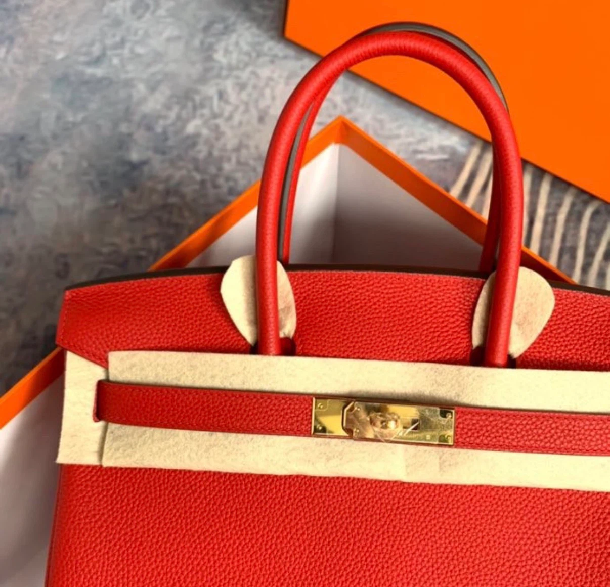 Hermes Birkin Handbag Red