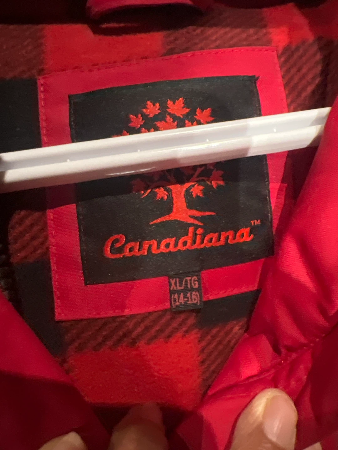 Canadiana Red Winter Parka - Girls 14-16