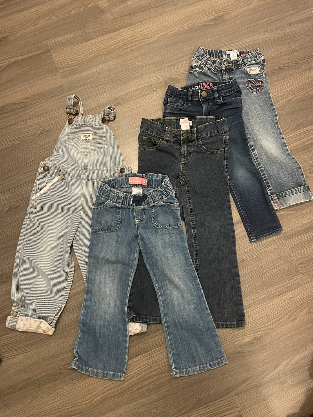 3T Girl Jeans and Overalls Bundle