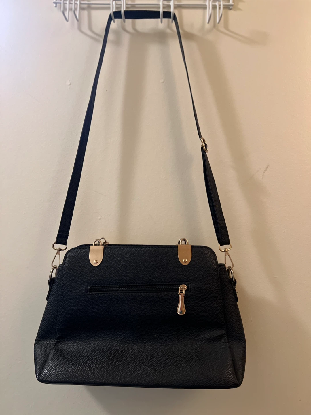 Two-Tone Black and White Shoulder Bag - photo 2
