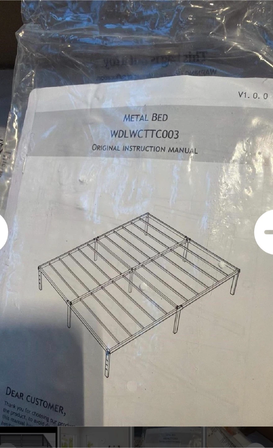 Queen Metal Bed Frame with Storage