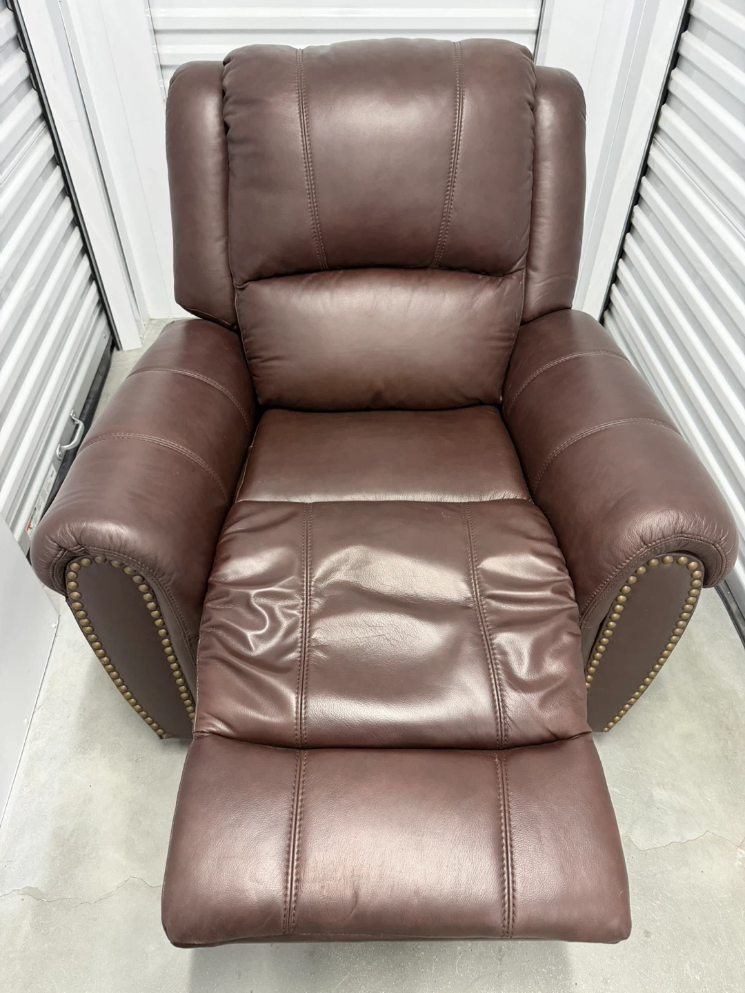 New Genuine Leather Manual Recliner - photo 2