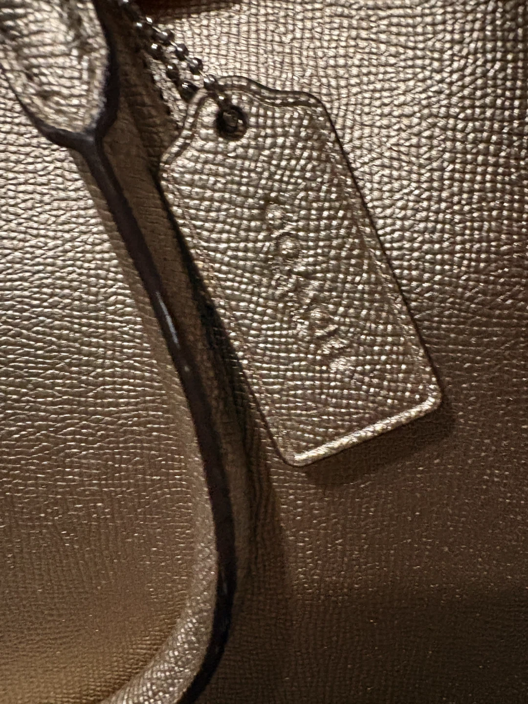 Coach Metallic Gold Handbag