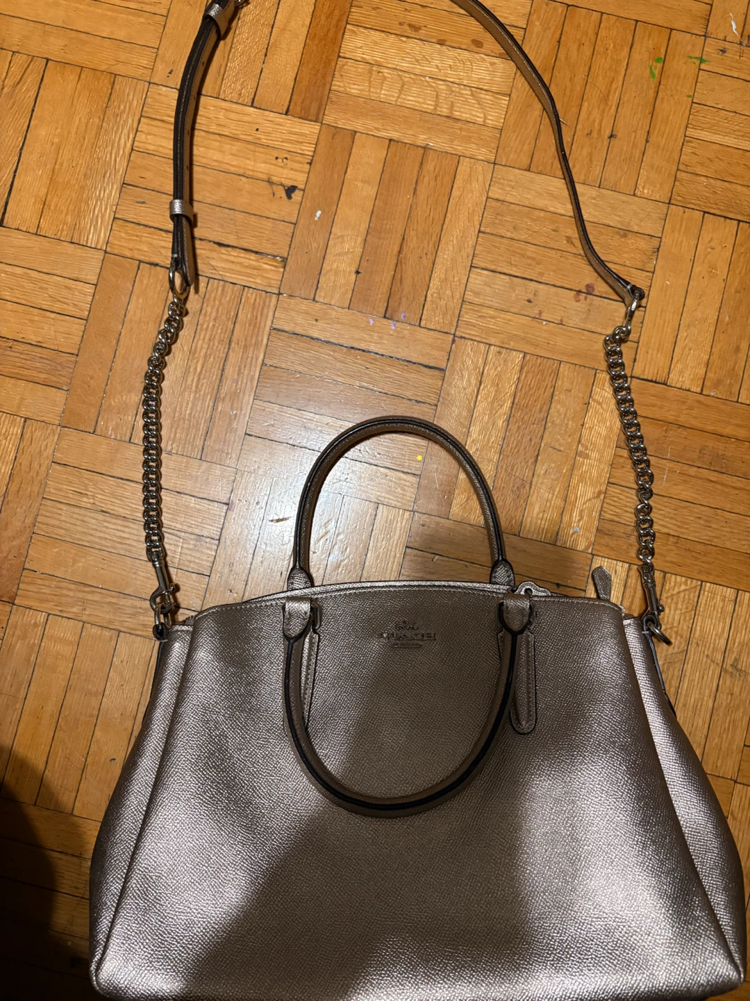 Coach Metallic Gold Handbag - photo 2