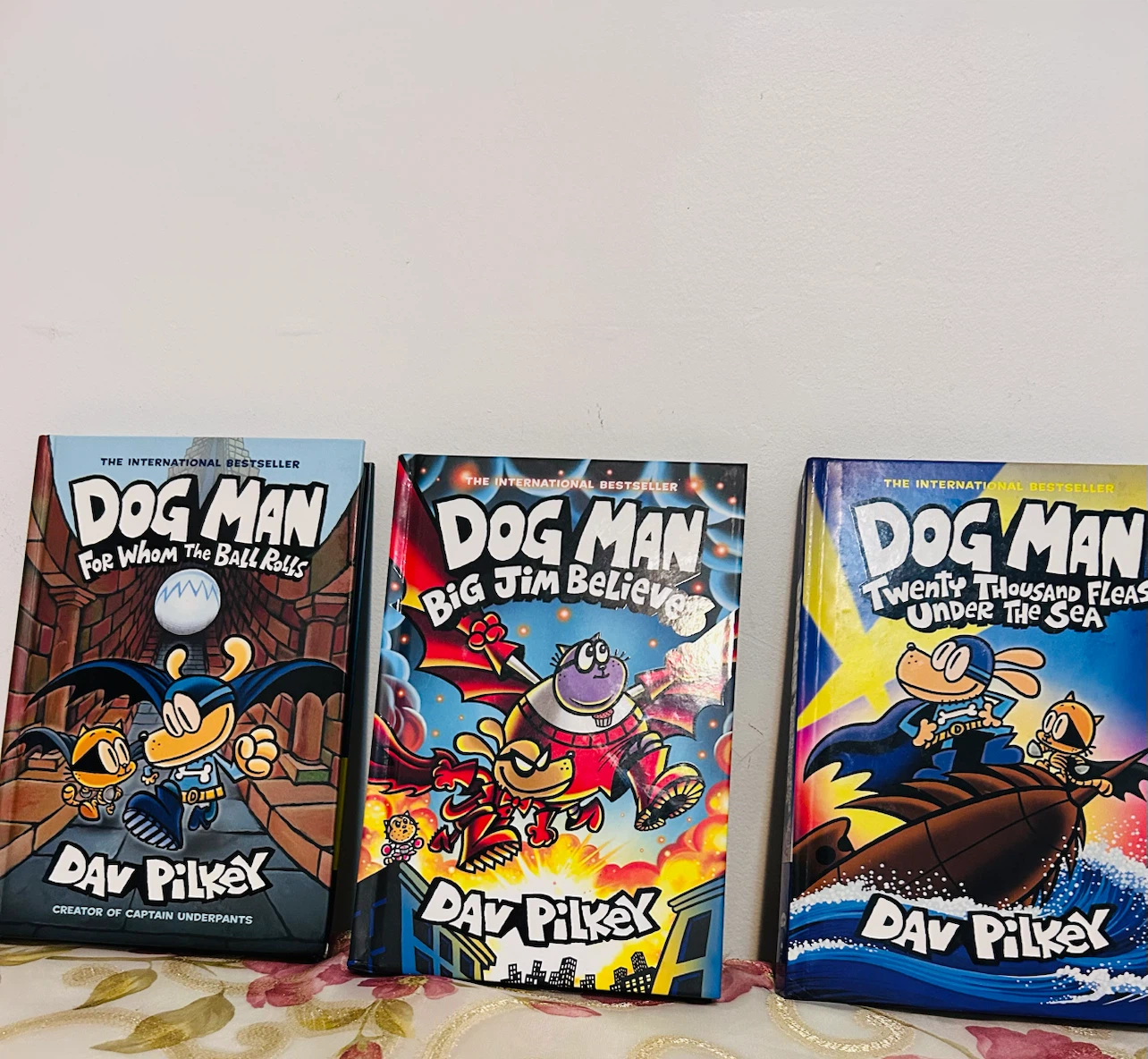 3 Dav Pilkey Dog Man Books