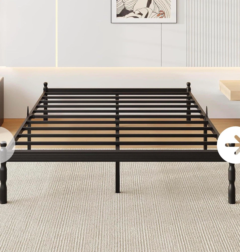 14 Inch King Bed Frame with Mattress Stopper