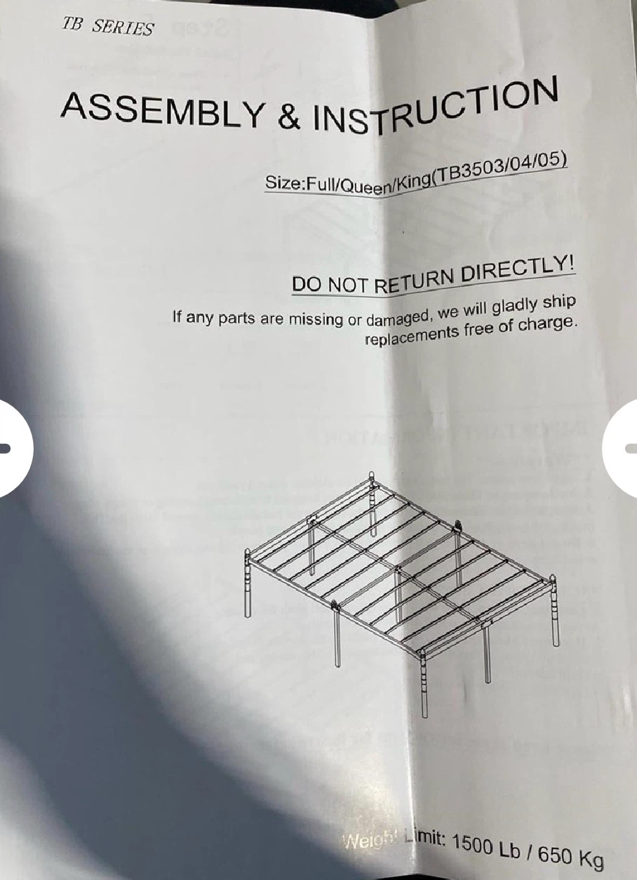 14 Inch King Bed Frame with Mattress Stopper - photo 3