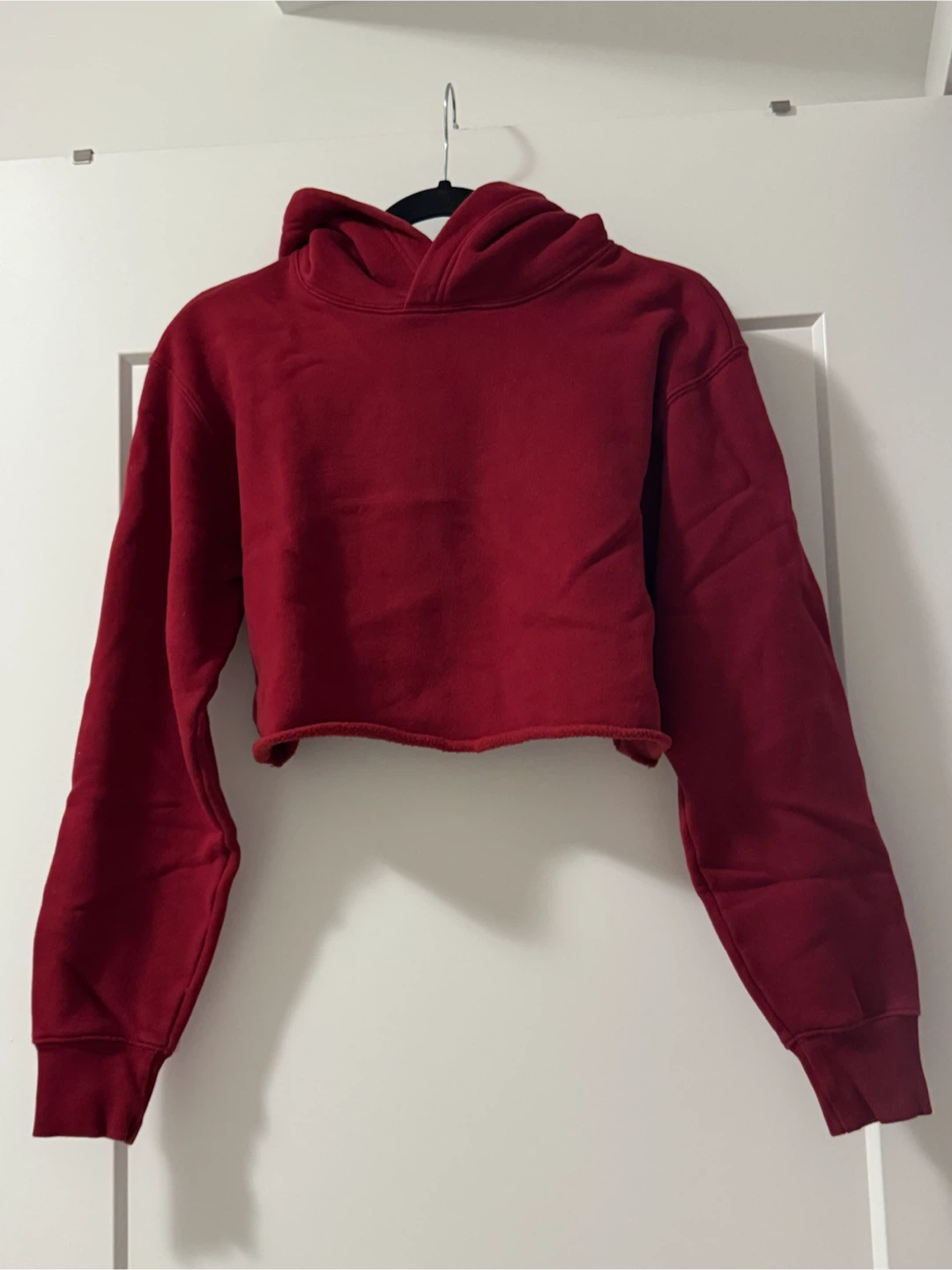 Tna Deep Red Crop Hoodie - S