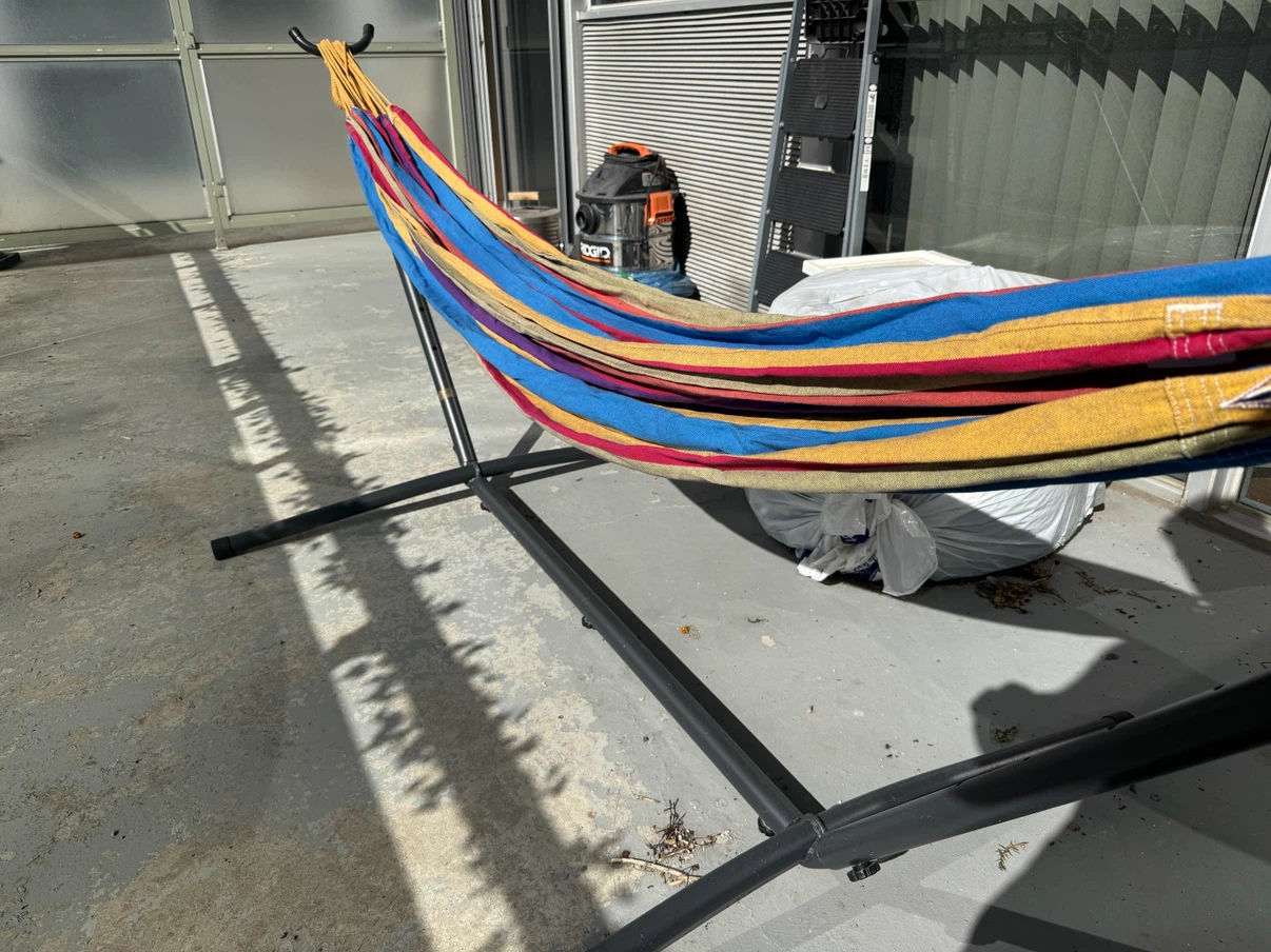Multi-coloured Hammock with Stand - photo 2