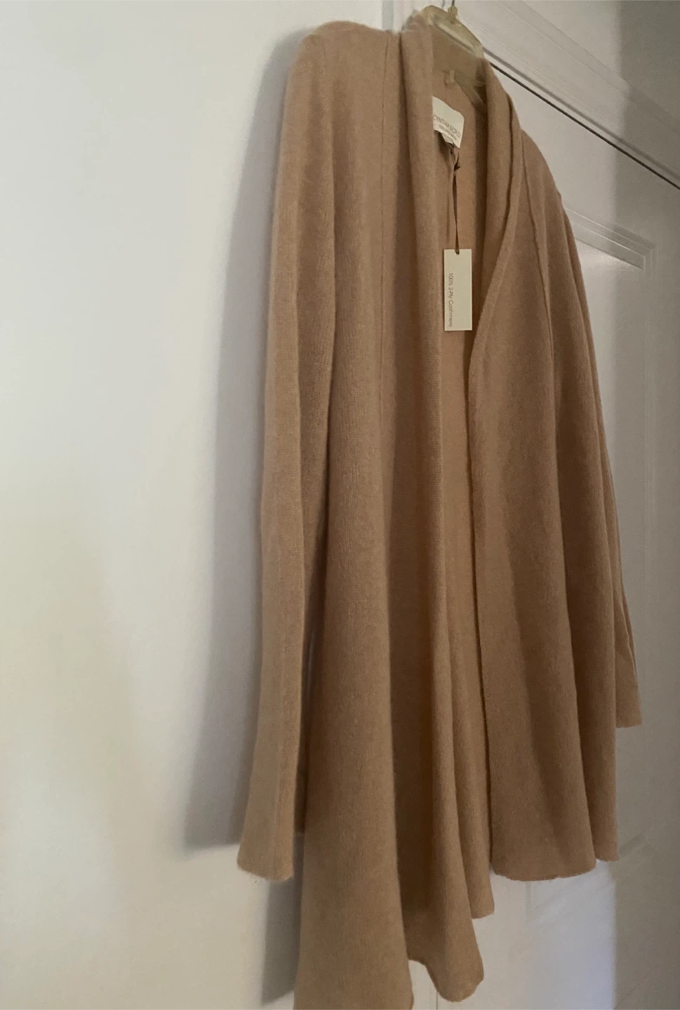 NEW Cynthia Rowley Cashmere Cardigan Beige XL - photo 2