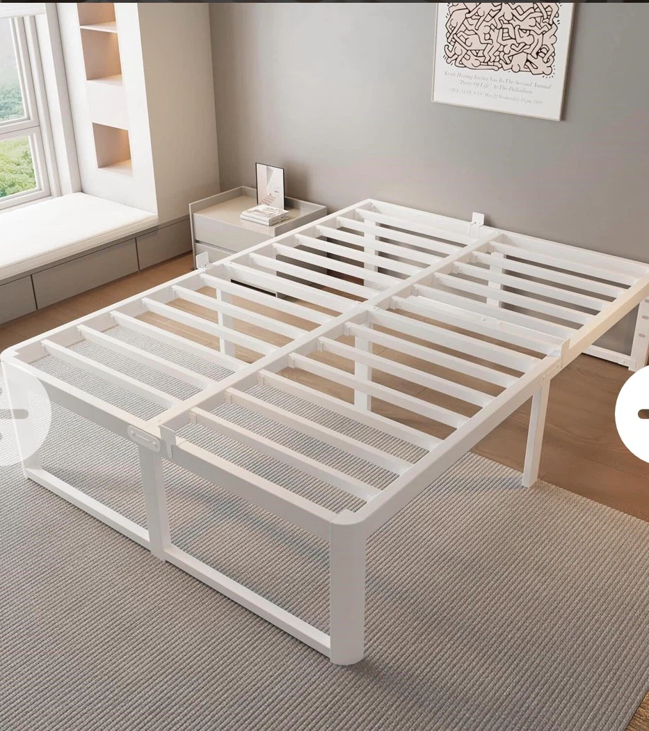 ZTH Full Bed Frame, 14" Reinforced White