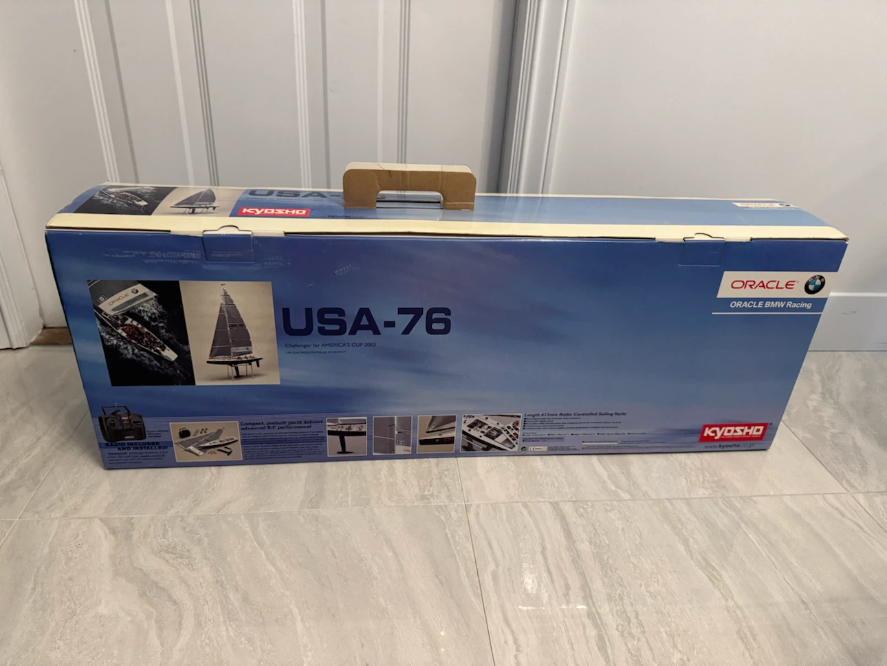 NIB Kyosho RC Boat oracle bmw racing usa-76 1/40 yacht