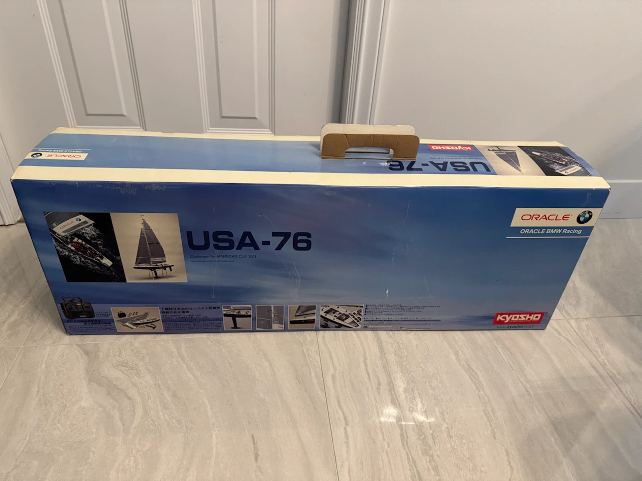 NIB Kyosho RC Boat oracle bmw racing usa-76 1/40 yacht - photo 2