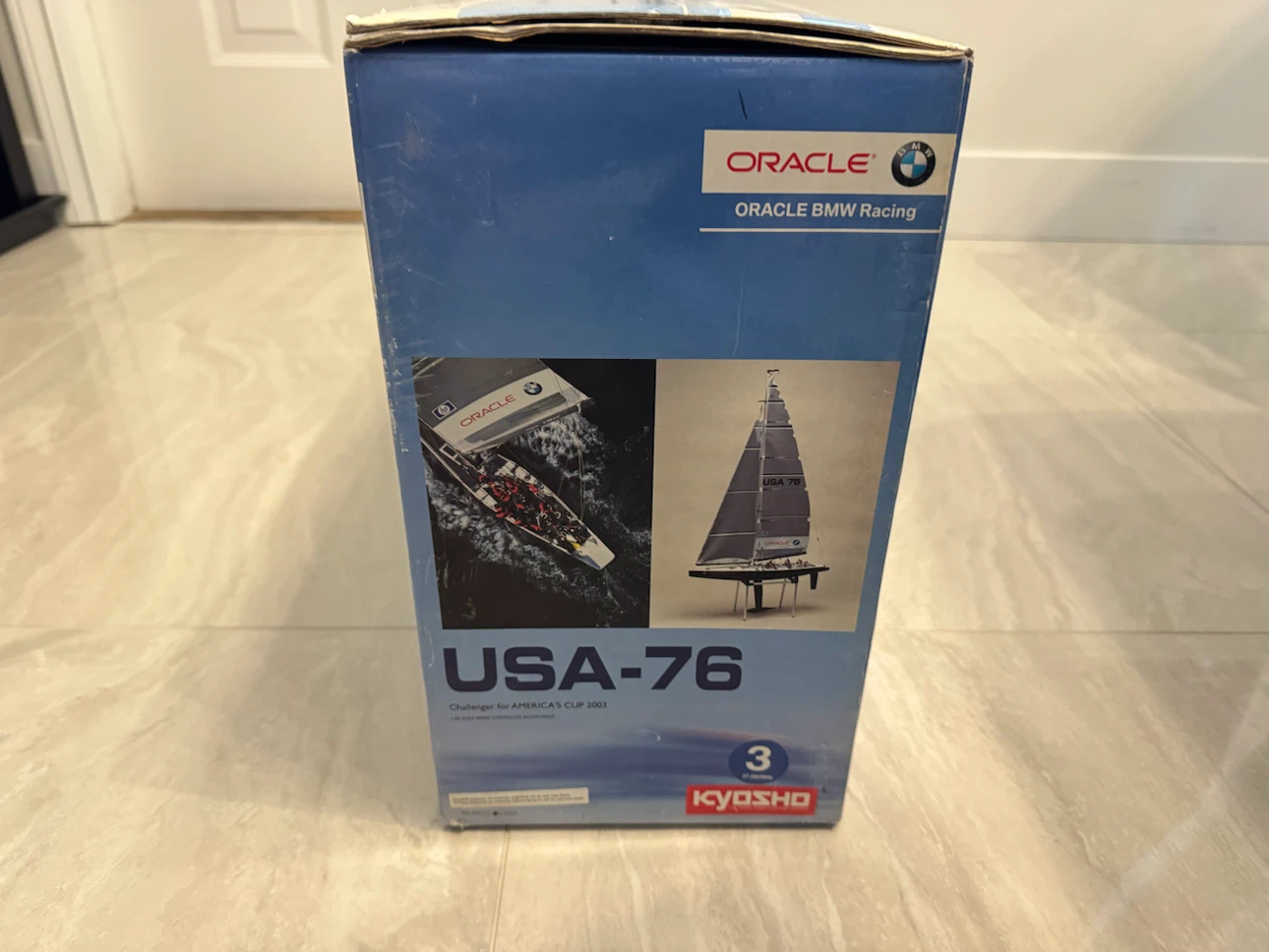 NIB Kyosho RC Boat oracle bmw racing usa-76 1/40 yacht - photo 3