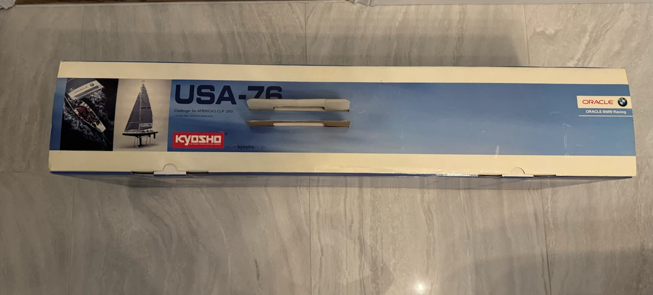 NIB Kyosho RC Boat oracle bmw racing usa-76 1/40 yacht - photo 5