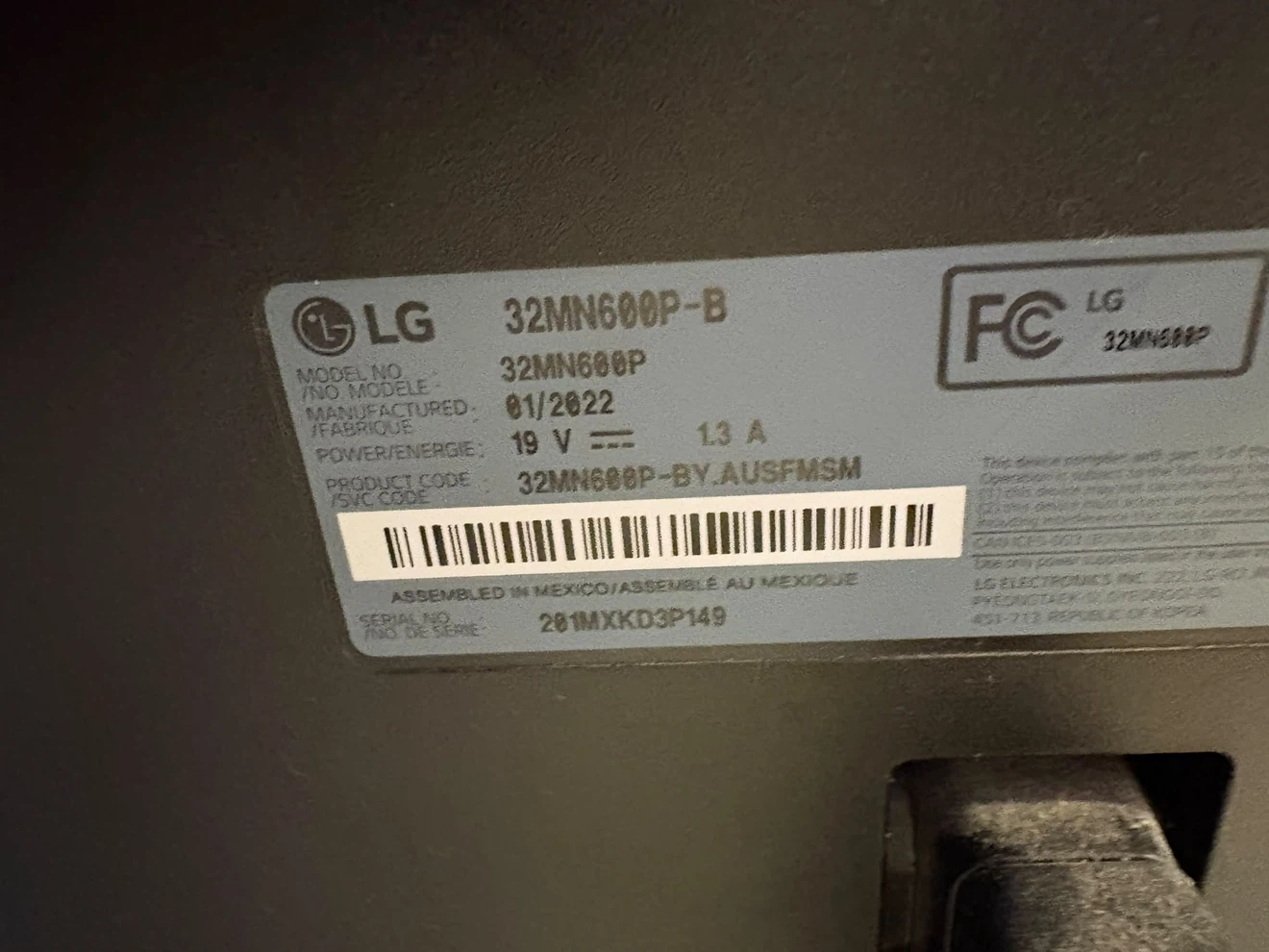 LG 32-inch FHD IPS Monitor 32MN600P - photo 2