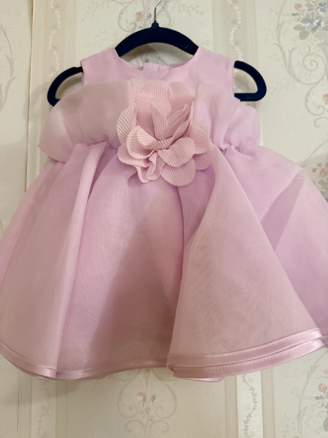 Purple  frock with flower