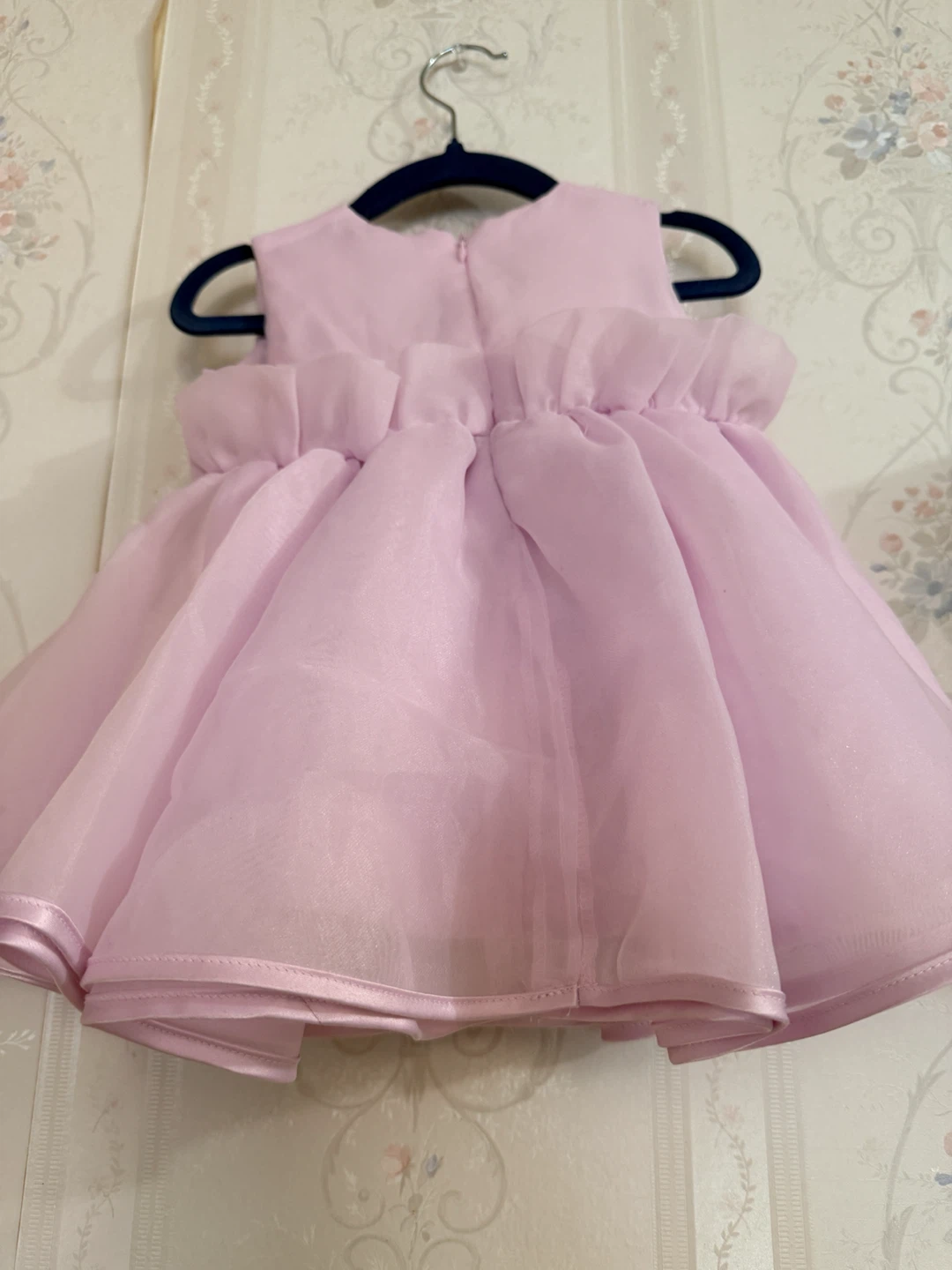 Purple  frock with flower - photo 2