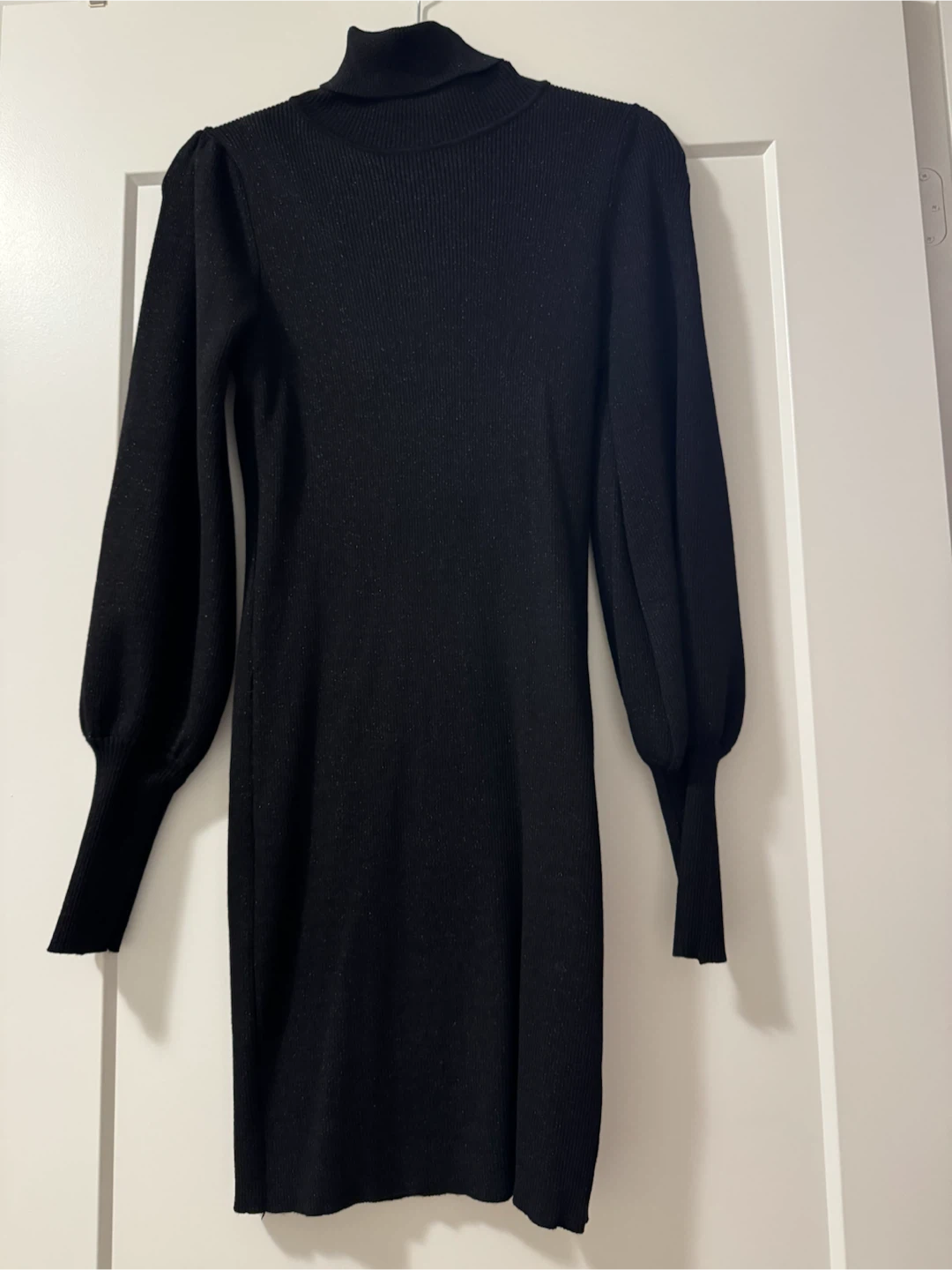 Fashion Nova Black Turtleneck Sweater Dress - M