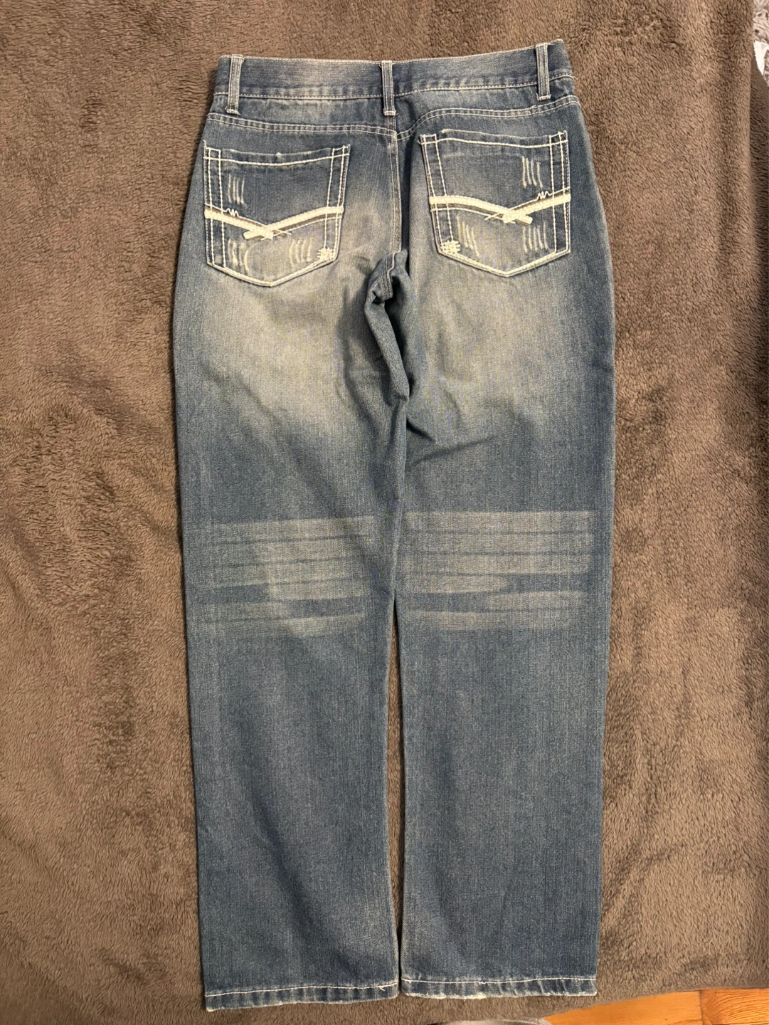 Indigo People Distressed Blue Jeans - photo 4