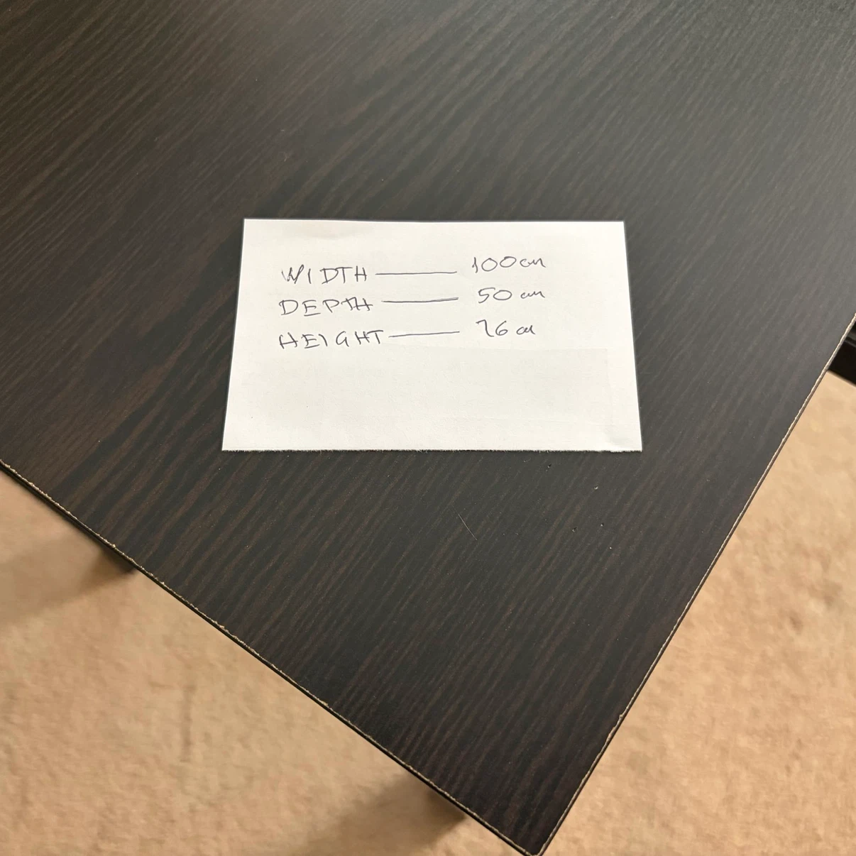 Black Writing Desk