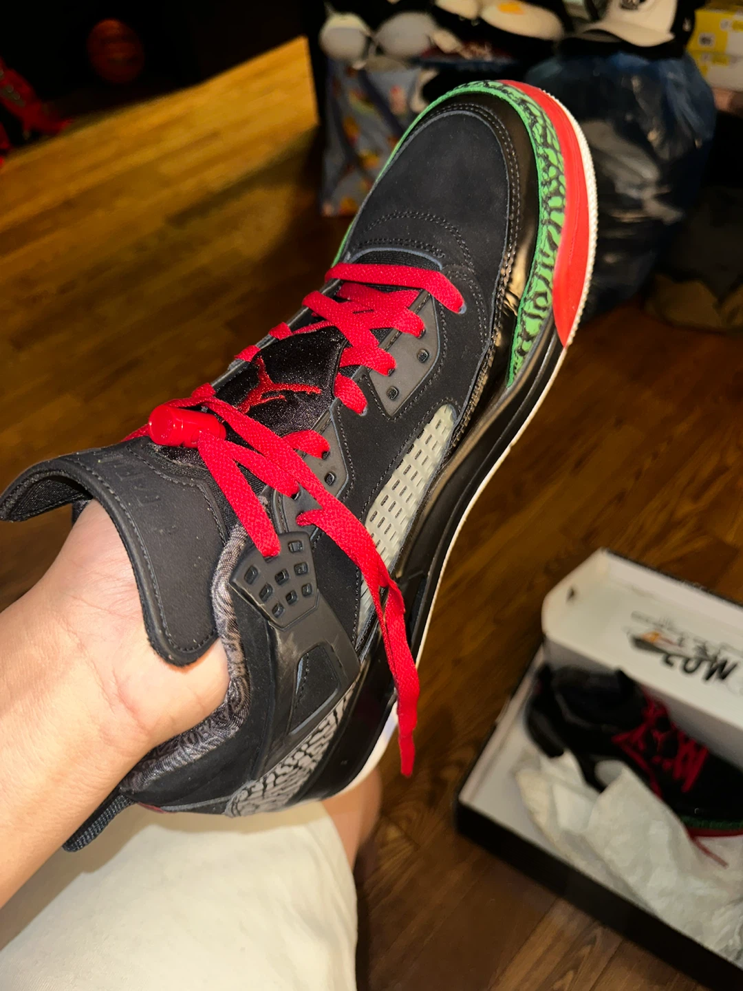 Jordan Spizike Low Black/Green/Red – Men’s US 12 - photo 2