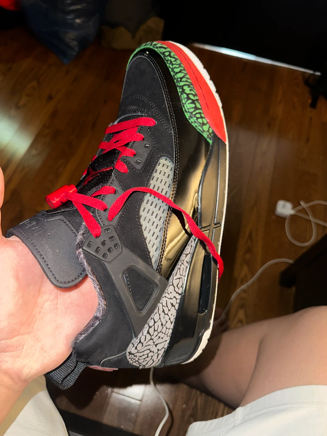 Jordan Spizike Low Black/Green/Red – Men’s US 12 - photo 5