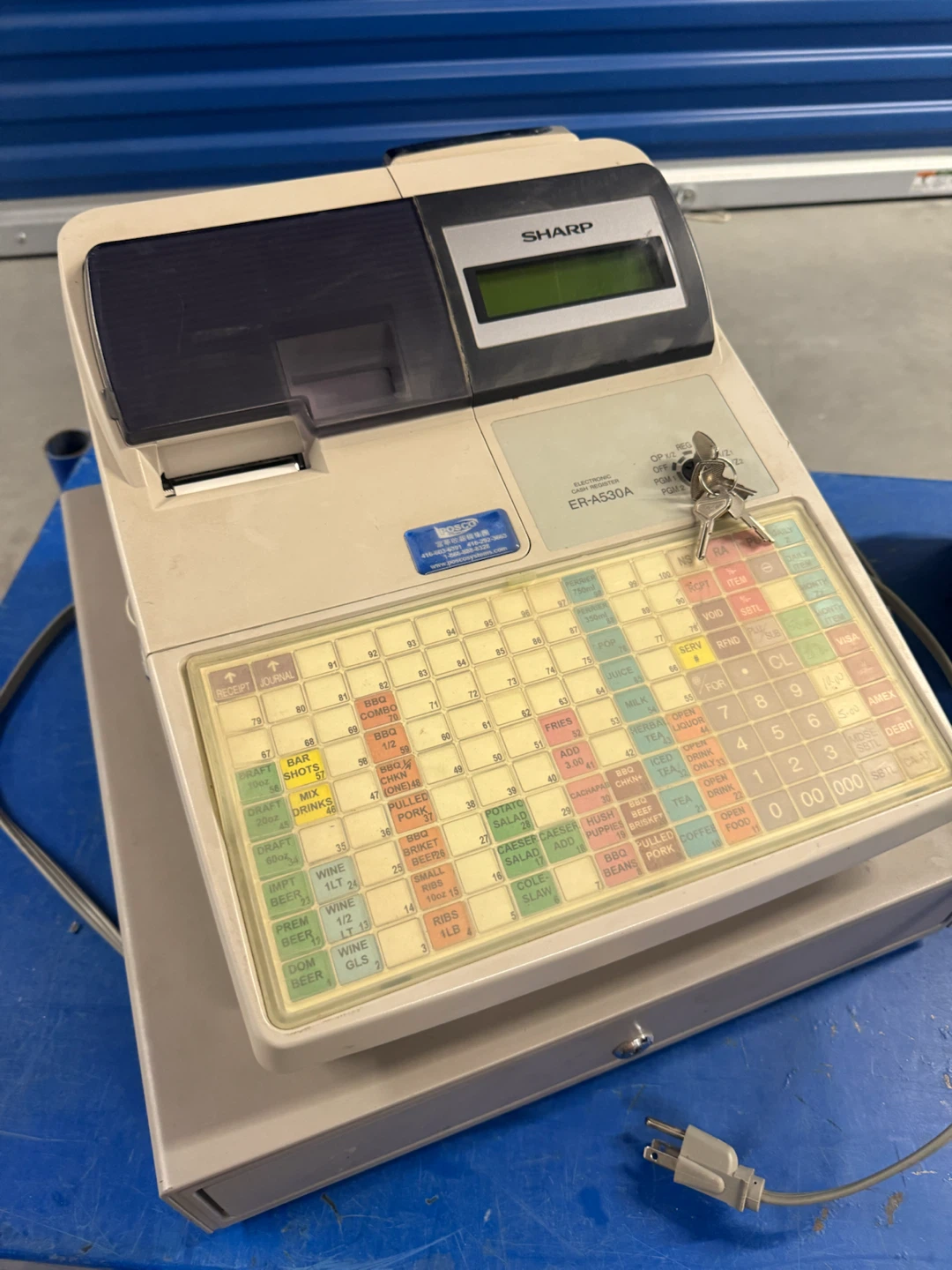 Sharp ER-A530A Electronic Cash Register