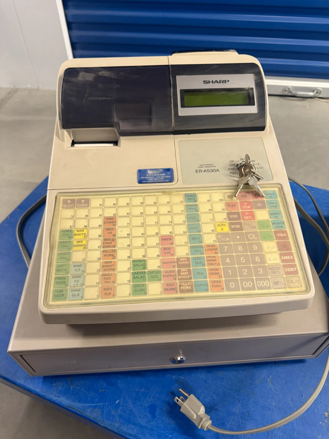 Sharp ER-A530A Electronic Cash Register - photo 2
