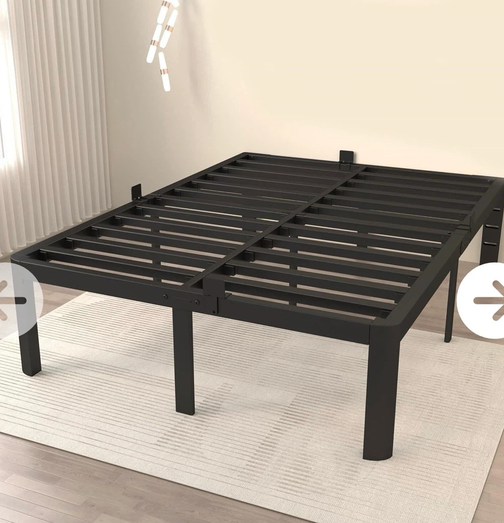 ITIMIDI 16-Inch Full Bed Frame, Black