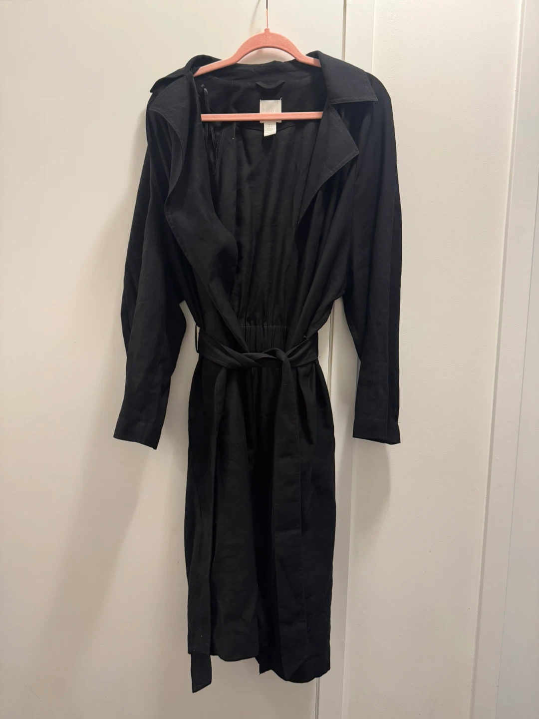 H&M Black Trench Coat - photo 3