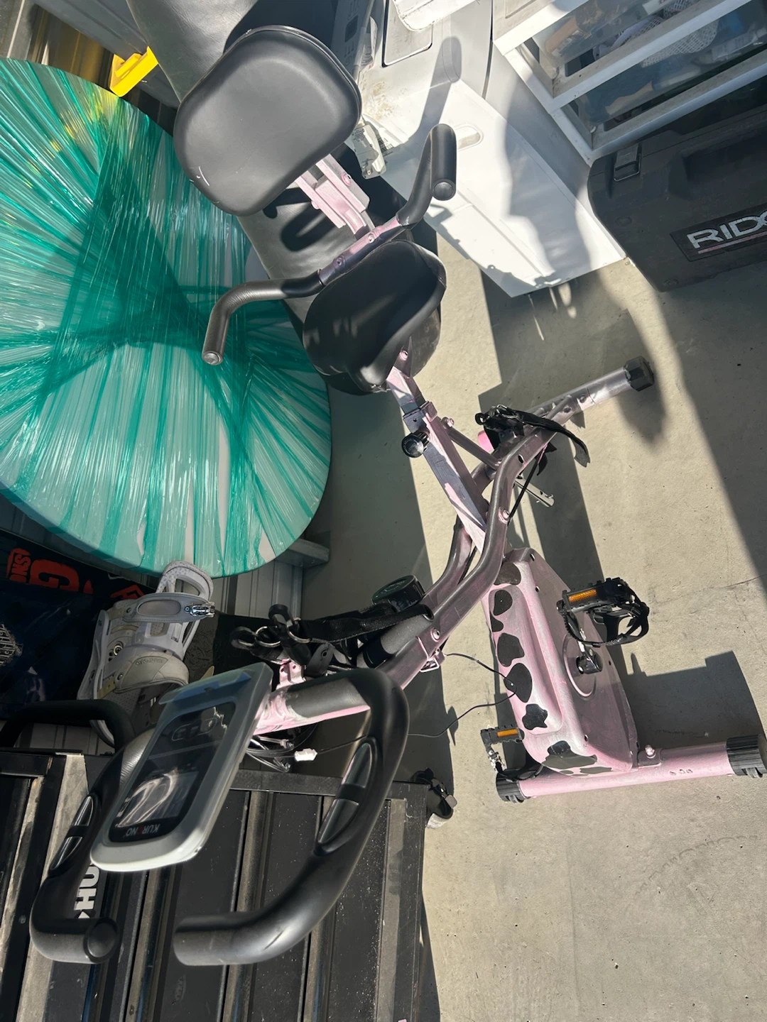 Cute Pink Exercise Bike
