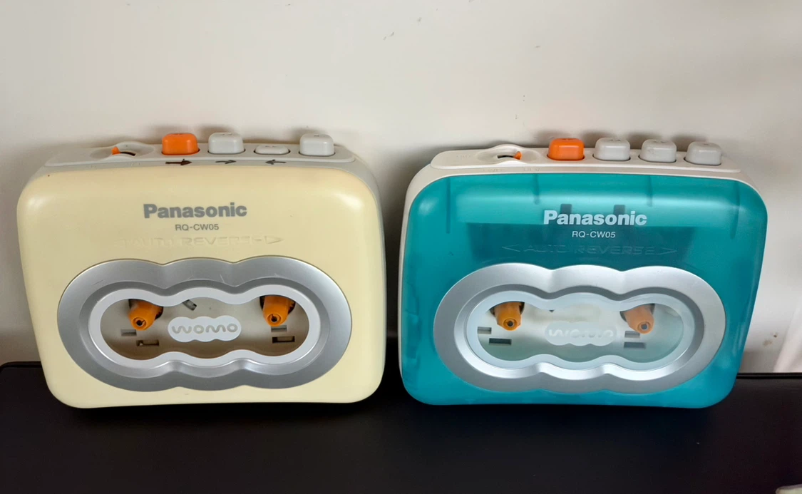 2 Panasonic RQ-CW05 Stereo Cassette Players