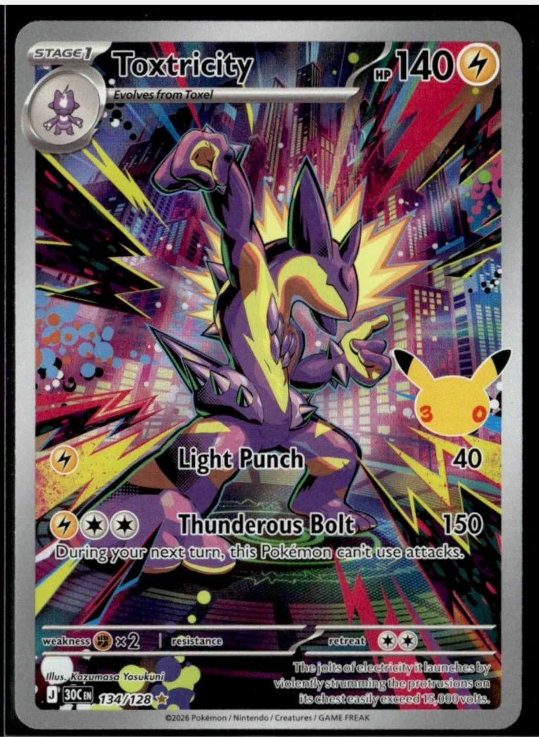 Toxtricity (134/128) - ME 30th Celebration Holofoil