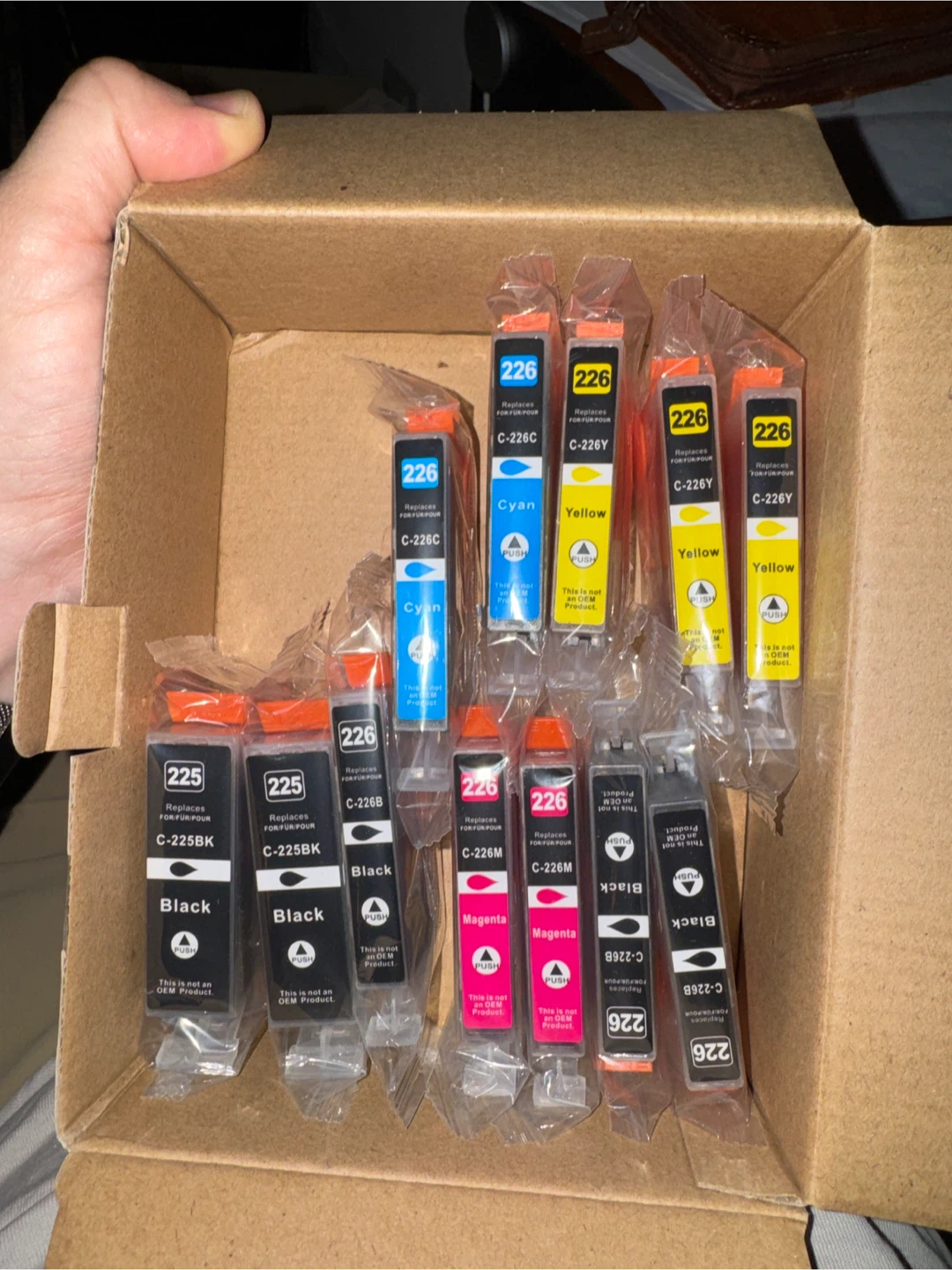 Set of 12 Compatible Ink Cartridges for Canon
