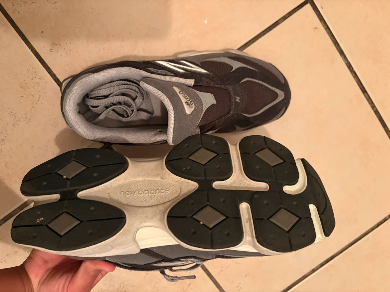 New Balance 9060 Grey Sneakers - photo 4