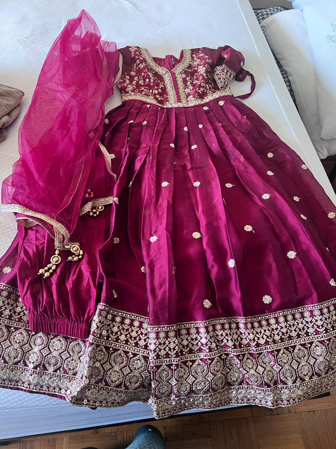 Maroon Indian Traditional Salwar Kameez Set