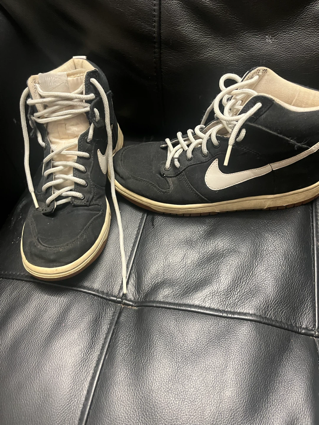 Nike High-Top Sneakers Black and White