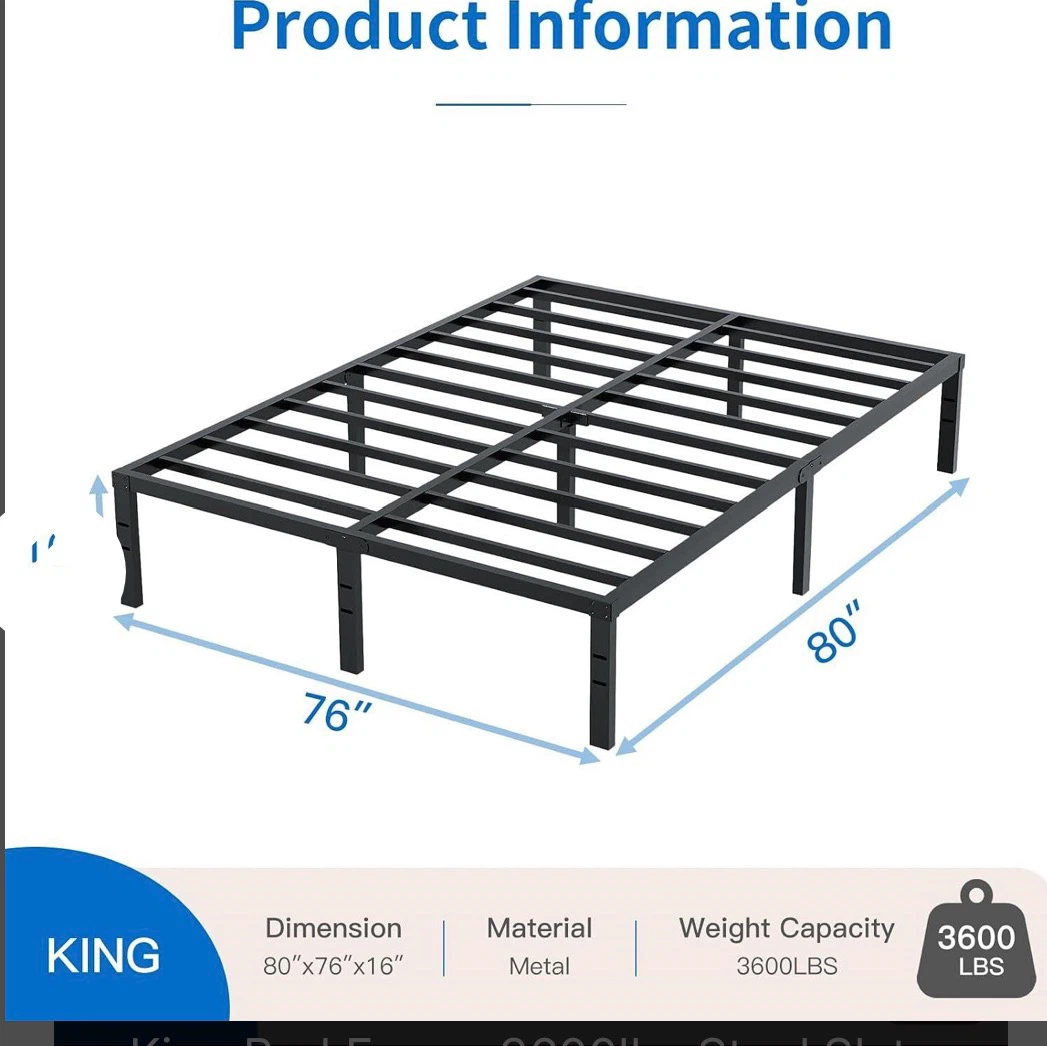 King Size Metal Bed Frame - photo 2