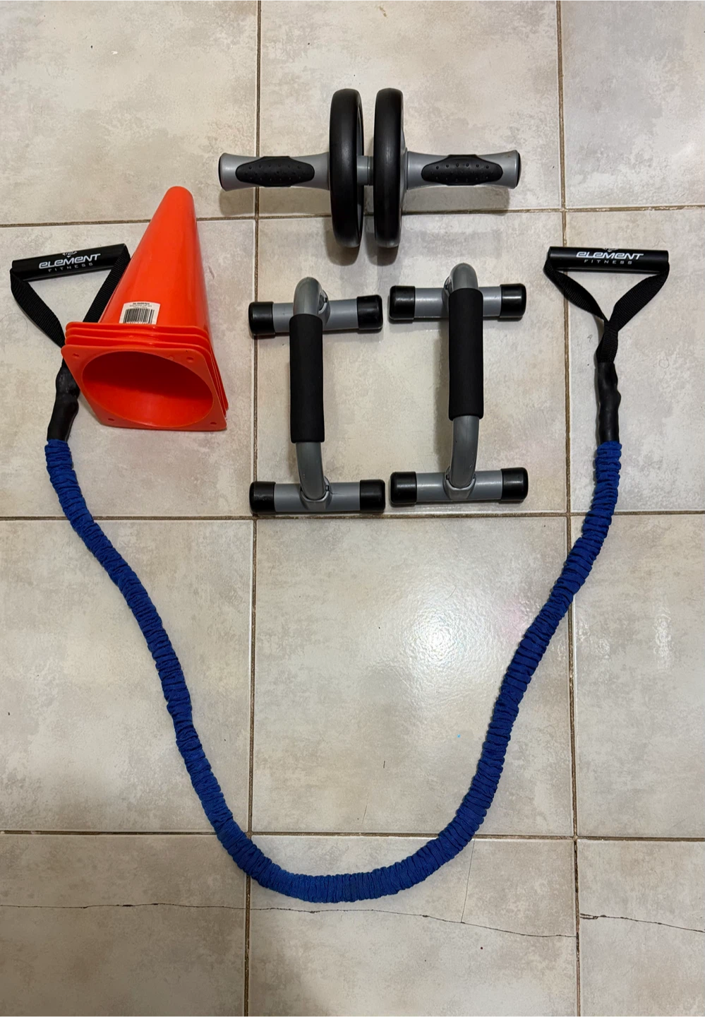 Home gym fitness equipment set